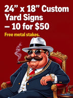 24×18 Full-Color UV Printed Yard Signs