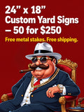 24×18 Full-Color UV Printed Yard Signs