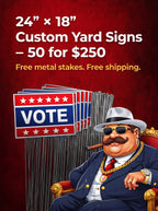 24×18 Full-Color UV Printed Yard Signs