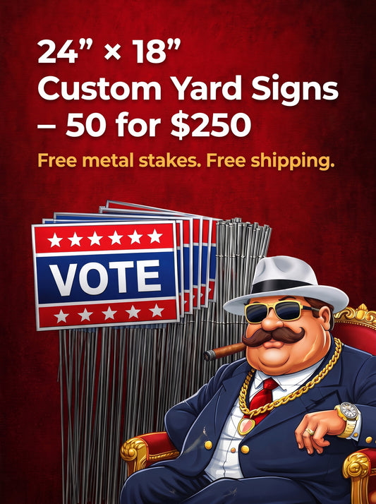 24×18 Full-Color UV Printed Yard Signs