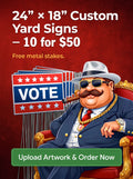 24×18 Full-Color UV Printed Yard Signs