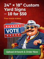 24×18 Full-Color UV Printed Yard Signs
