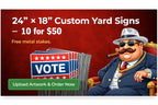 24×18 Full-Color UV Printed Yard Signs