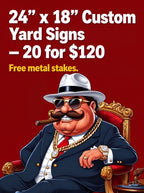 24×18 Full-Color UV Printed Yard Signs