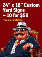 24×18 Full-Color UV Printed Yard Signs